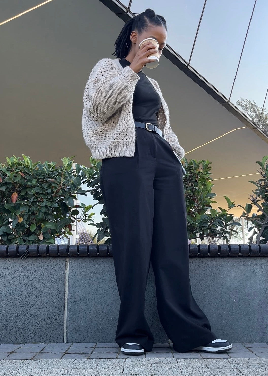 unravelled merino cardigan